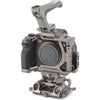 Tilta Half Camera Cage Pro Kit with 15mm LWS Baseplate for Sony a7R V Titanium Gray